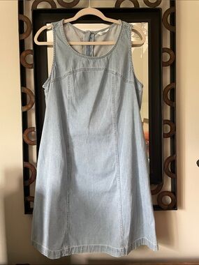 Time and Tru Light Blue Denim Mini Dress